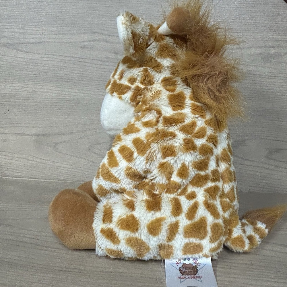 Noah's Ark Animal Workshop Giraffe Plush 12" Stuffed Animal  Back Pouch - Picture 4 of 7